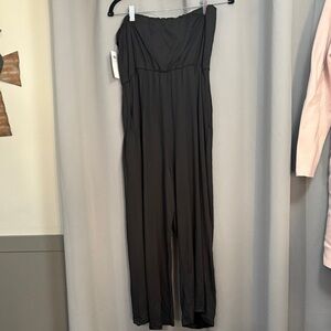 Chic Strapless Black Jumpsuit